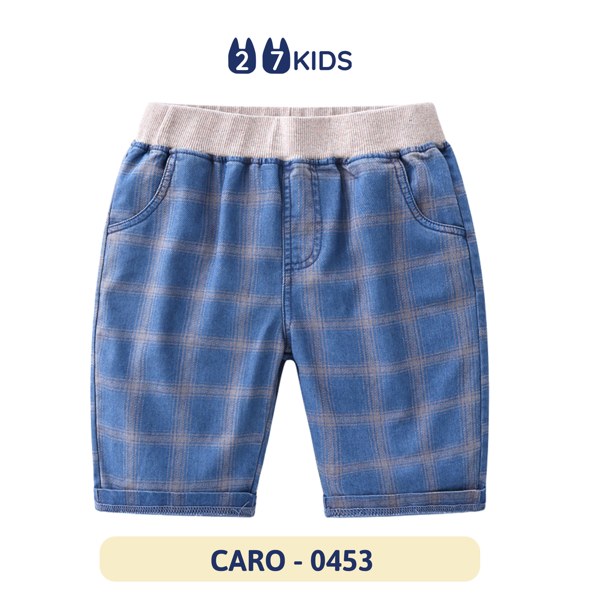 Quần lửng bò giấy bé trai 27Kids Quần đùi vải Tencel mỏng mềm short nam cho trẻ từ 2-10 tuổi BSPM2