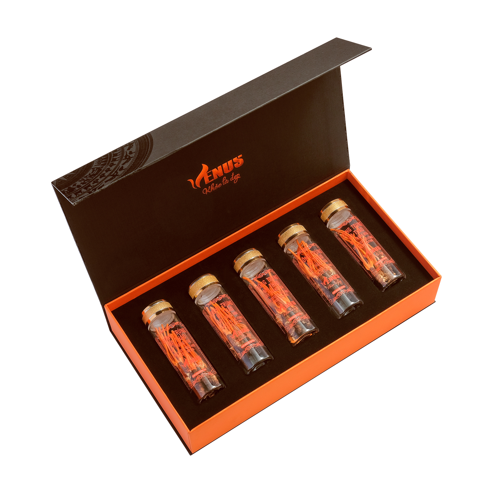 Đông trùng hạ thảo nguyên con sấy thăng hoa Venus 10g - Nhộng trùng thảo khô, tăng cường sức đề kháng, cải thiện sinh lý cả nam và nữ, phục hồi sức khỏe nhanh