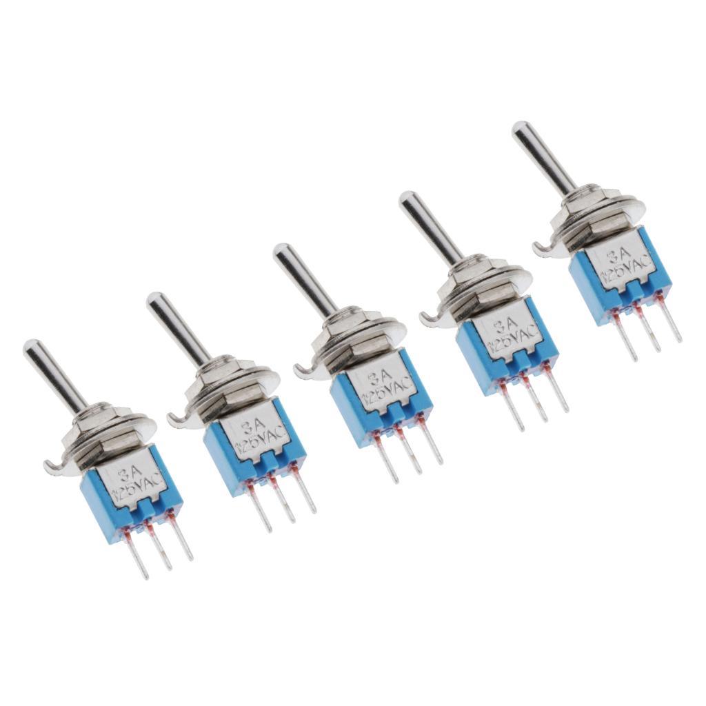 5x   Toggle Switch Momentary Mini Metal Rocker Switches Car Motor