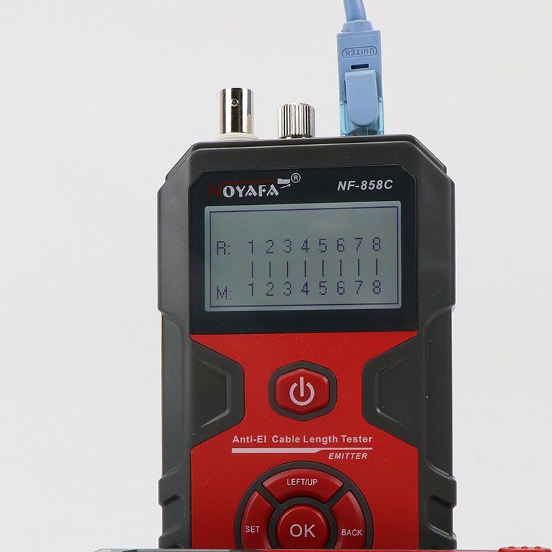 Máy Test Mạng NOYAFA NF-858C - Hàng Nhập Khẩu. NOYAFA NF-858C Trace Cable Line Locator Portable Wire Tracker Cable Tester Finder Network Cable Testing BNC Measure Cable Length