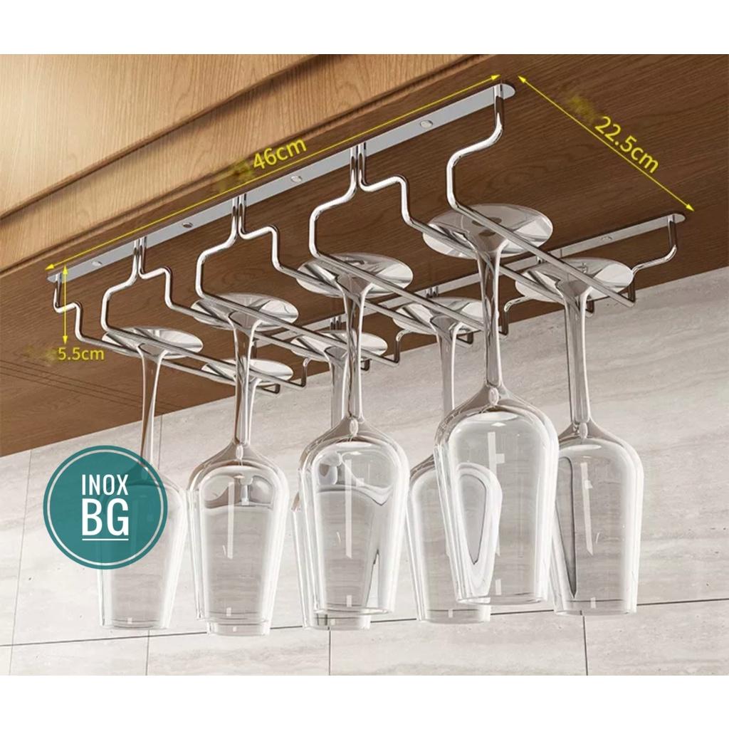 Treo ly 3/4/5/6/7/8 hàng sâu 28cm Inox 304 chịu nước