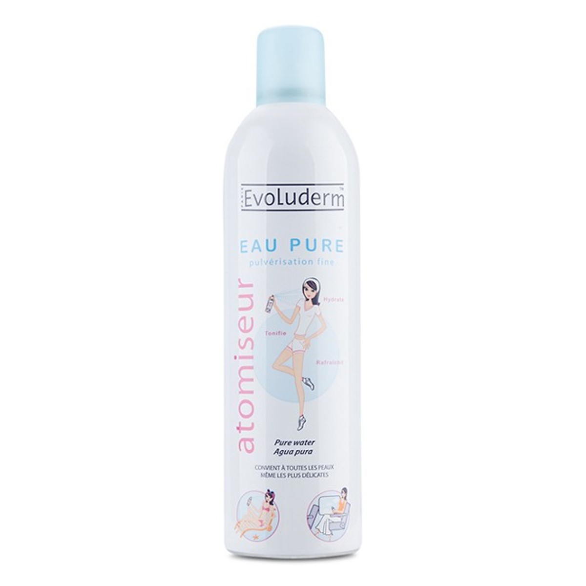 Nước Xịt Khoáng Evoluderm 400ml [ Được Mask 3W Clinic
