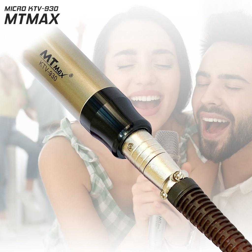 Micro có dây MTMAX KTV  930 920 độ nhạy cao, khả năng chống hú cực tốt – Dòng micro karaoke được ưa chuộng bh 12 thág
