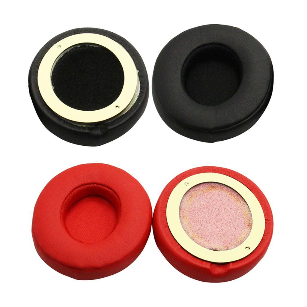 2Pair Ear Pads Cushions Replacement for Beats Solo 2 Solo 3 Red & Black