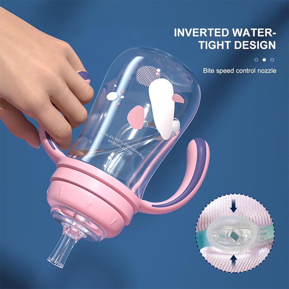 Nước Cho Bé Sippy Cup Cho Bé Cốc Có Ống Hút Chống Rò Rỉ Bi Trọng Lực Uống Học Ống Hút Nước Không Có BPA