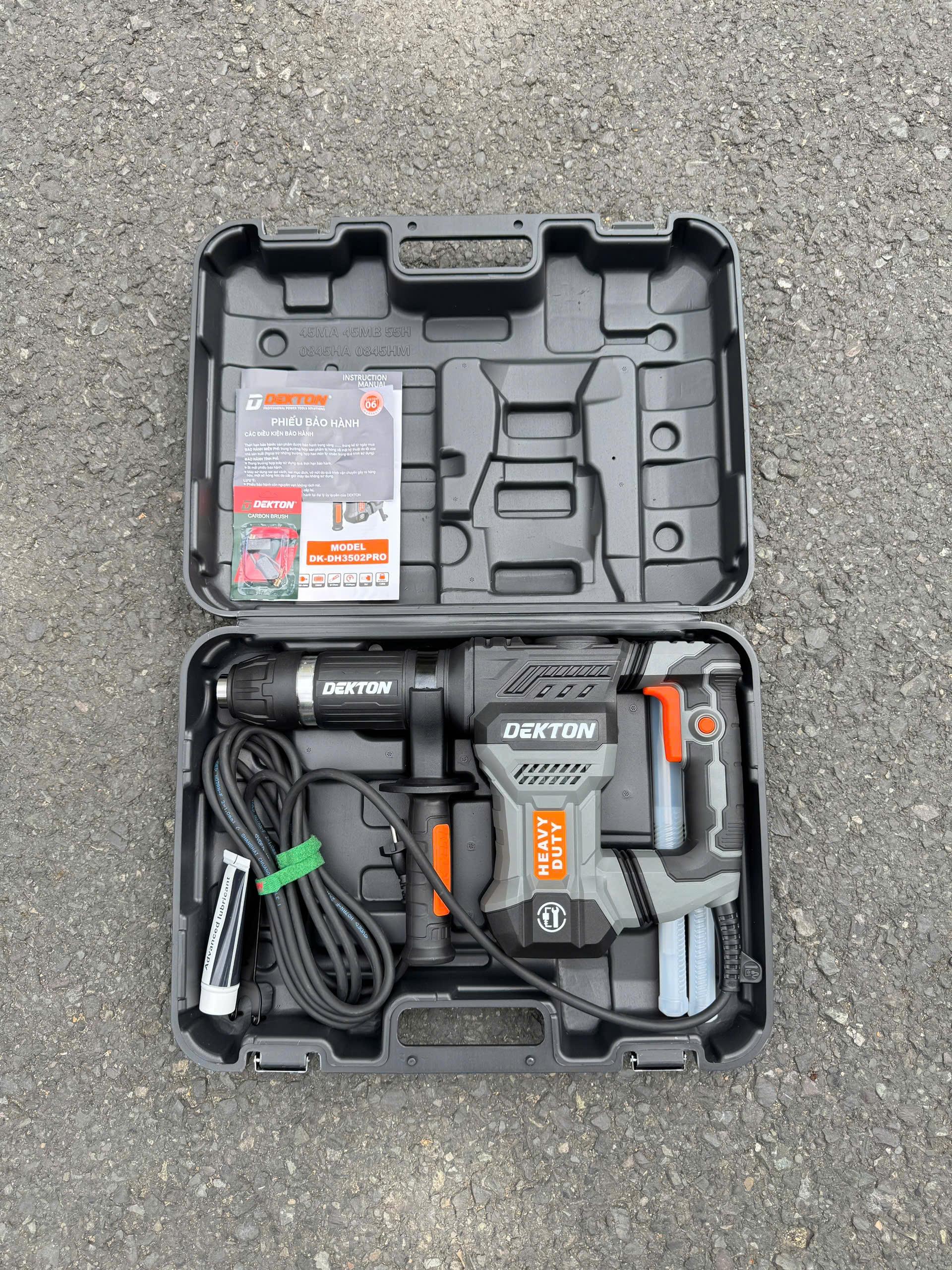 MÁY ĐỤC BÊ TÔNG 17MM 1500W CÓ GIẢM RUNG DK-DH3502PRO DEKTON - HÀNG CHÍNH HÃNG