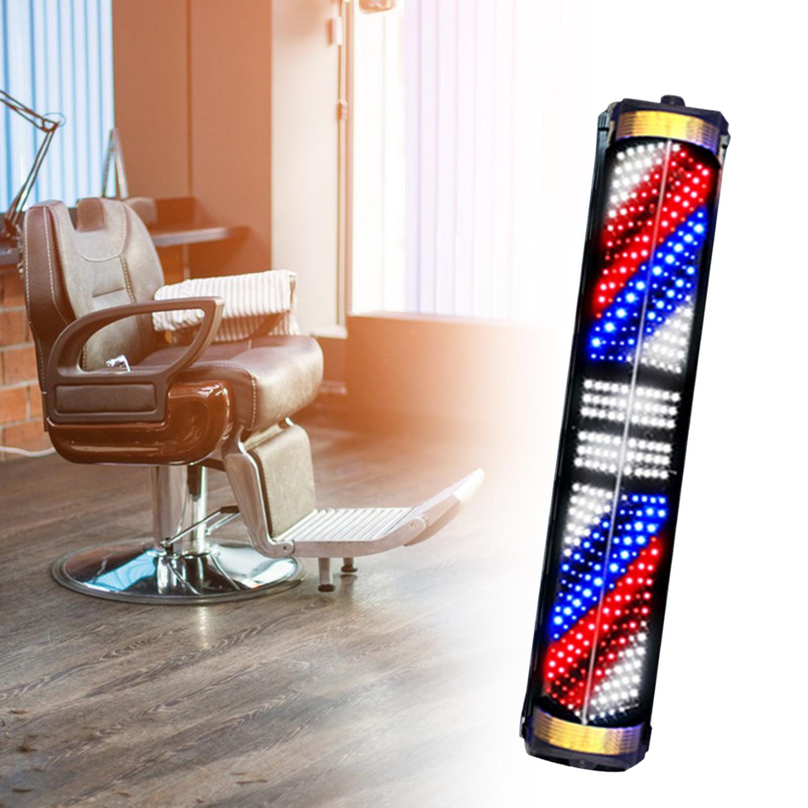 Barber Shop Sign Open Novelty Lighting Rotating Pole LED Light Neon Signs