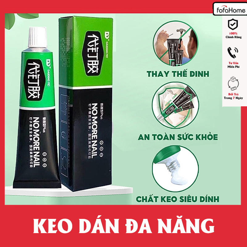 Keo Dán Đa Năng Siêu Dính Dán Nomore Nail Chắc Như Đóng Đinh, Keo Cơ Khí Chuyên Dùng Dán Các Đồ Vật Thay Thế Đinh Vít
