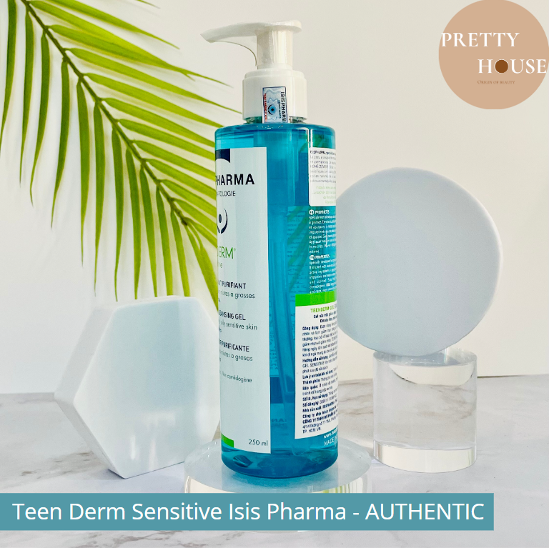 Gel Rửa Mặt Da Nhạy Cảm Giảm Nhờn Ngừa Mụn Teen Derm Gel Sensitive - Isis Pharma