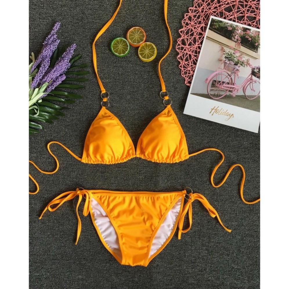 Bikini tam giác cạp thấp nhiều màu mặc đi biển đi bơi cách điệu siêu đẹp