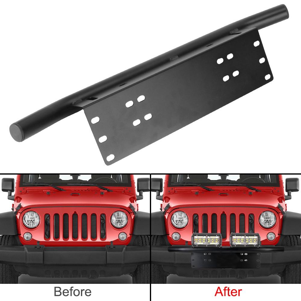 Giá đỡ biển số xe gắn đèn LED bằng nhôm tiện dụng