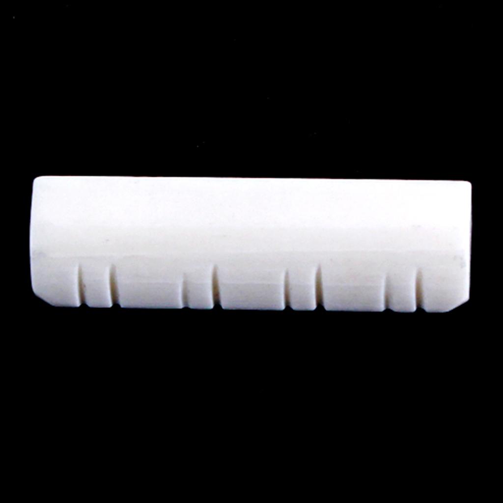 Mandolin Nut,Bridge Saddle Nut,Acoustic  Mandolin Replacement Parts,1.10x0.28x0.20inch