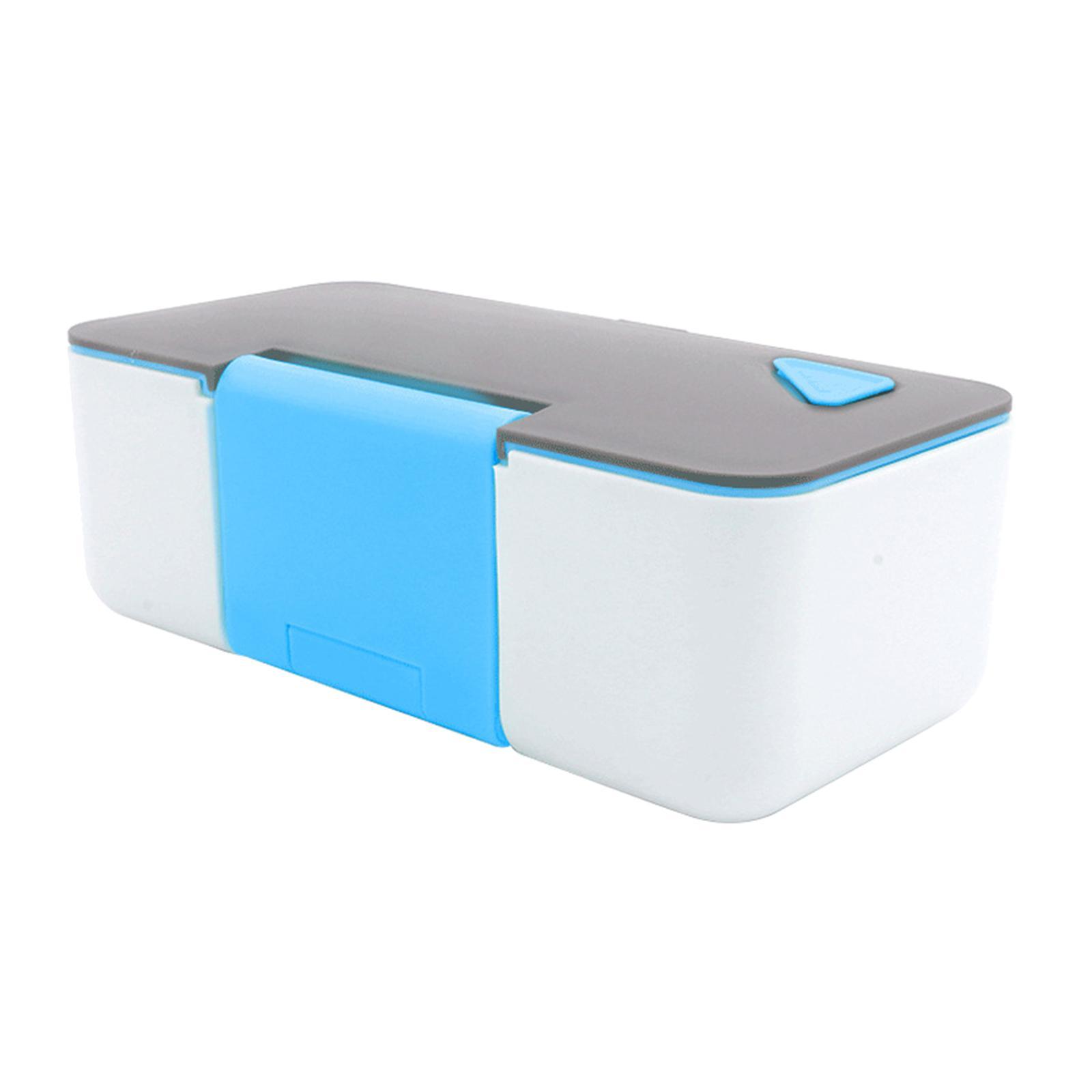 Japanese Lunch Box Creative with Mobile Phone Holder for Sushi Students Sky Blue
