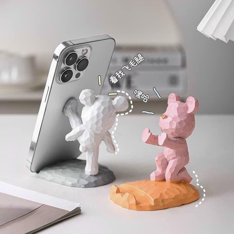 Giá Đỡ Điện Thoại Gấu decor Xem Phim Dễ Thương Hoạt Hình Quà Tặng Sáng Tạo Đồ Trang Trí Bàn Học Bàn Làm Việc decor