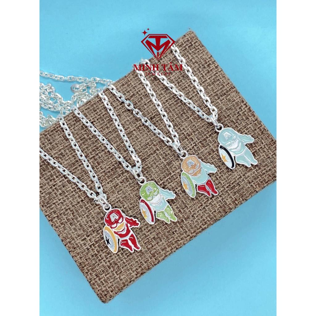 Mặt dây chuyền bạc ta cho bé trai hình siêu nhân