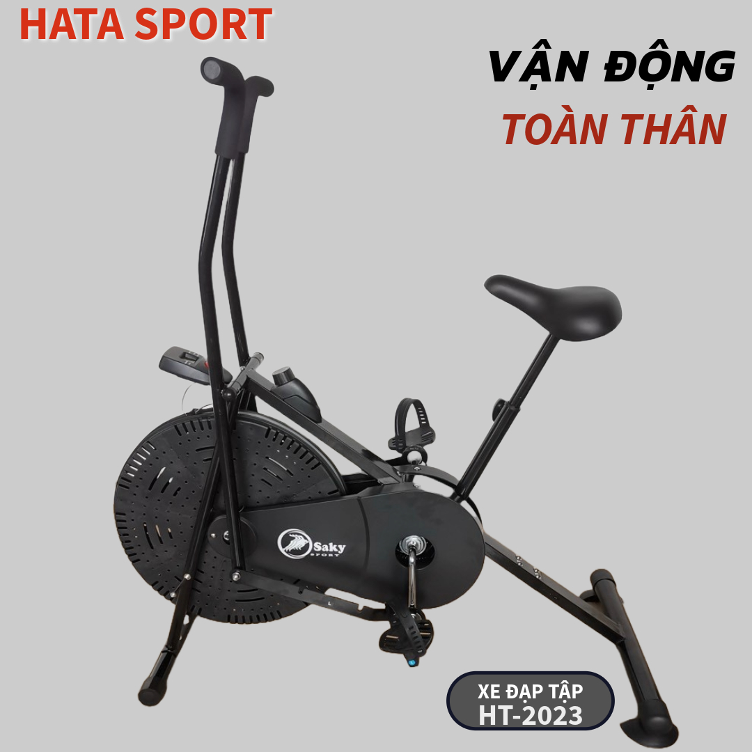 Xe đạp tập thể dục toàn thân tại nhà HT2023 vừa đạp vừa kết hợp tay bền chắc chắn