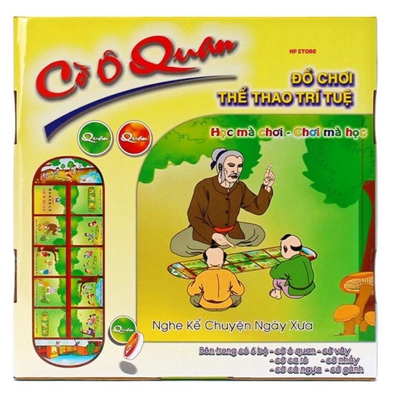 Bộ Cờ Ô Ăn Quan 6 Trong 1 Trí Tuệ Truyền Thống Việt Nam (Ô Quan - Vây - Caro - Cá Ngựa - Nhảy - Gánh)