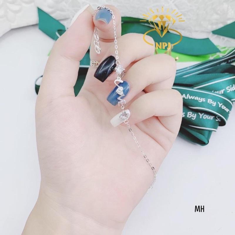 Lắc tay bạc nữ chữ ️Love ️ nhỏ xinh, chuẩn bạc đẹp -Bạc Npj