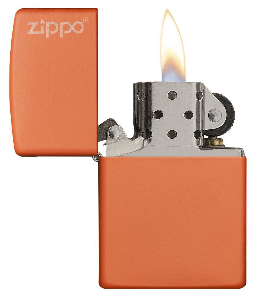 Bật lửa Zippo Orange Matte with Zippo Logo 231ZL