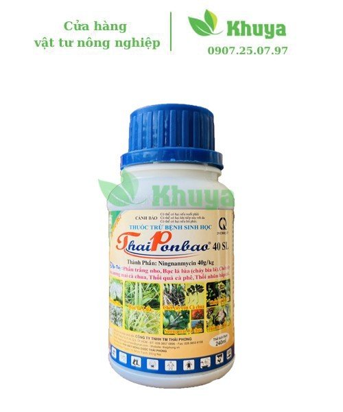 Thuốc trừ bệnh sinh học ThaiPonbao 40SL 240ml Phấn trắng - Sương mai