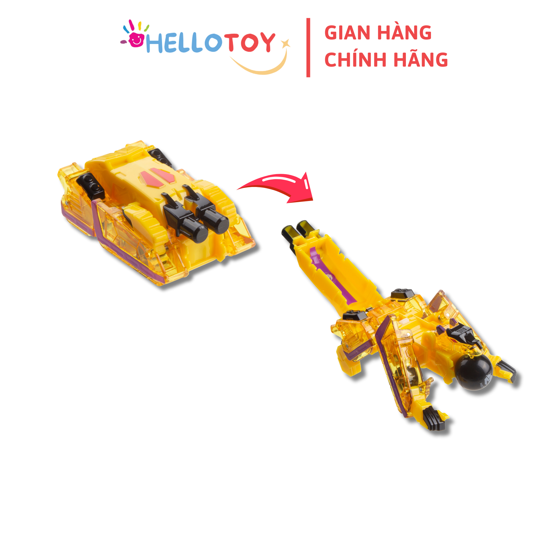 Đồ Chơi Xe Hơi Biến Hình MECARDBALL Bite Wolf - Hellotoy