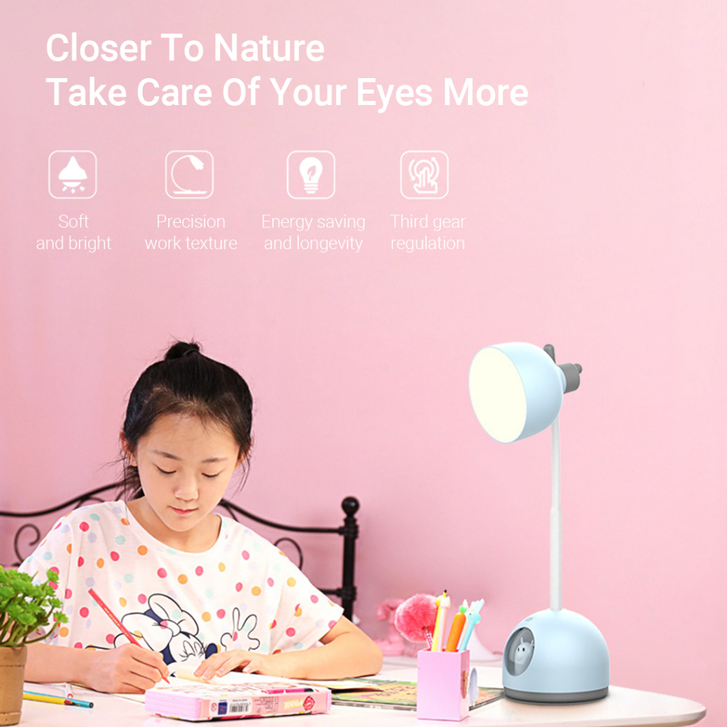 Xiaomi youpin Đèn led Để Bàn Sạc usb Giữ Ấm Bảo Vệ Mắt Ba Mức Độ Sáng