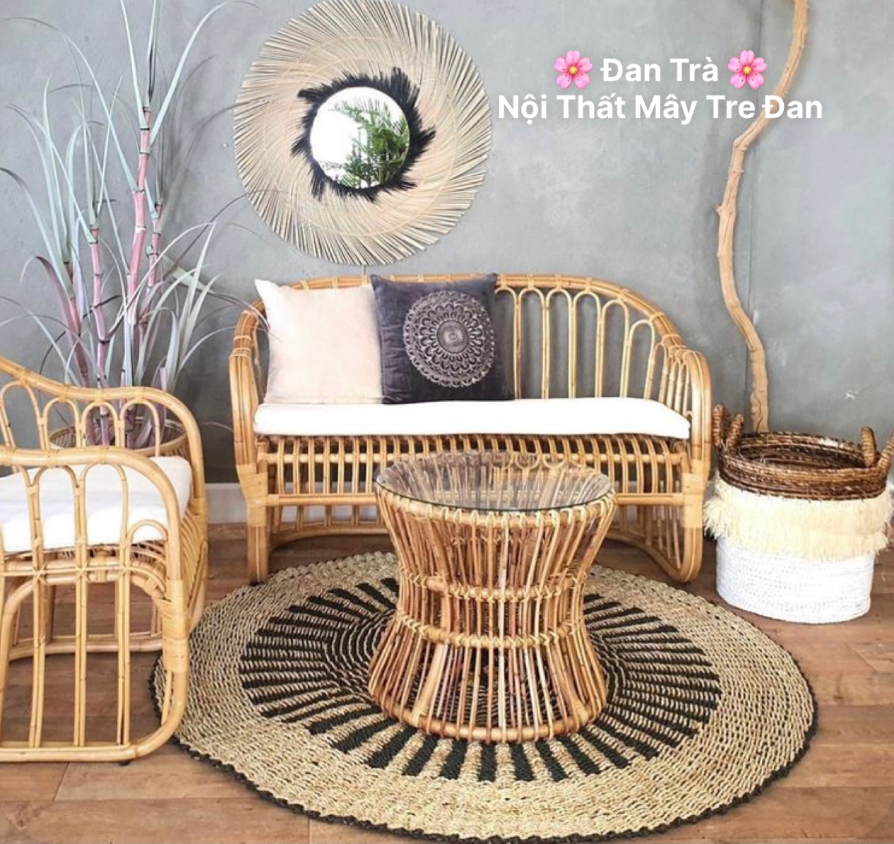 [ GIÁ TẠI XƯỞNG ] Ghế Mây Đan Sọc - Nội Thất Mây Tre Đan