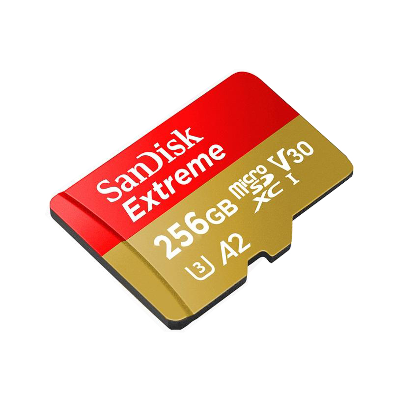 Thẻ Nhớ MicroSDXC SanDisk Extreme V30 U3 4K A2 256GB đọc 160MB/s ghi 90MB/s - Box mới (Vàng) Hàng Chính Hãng