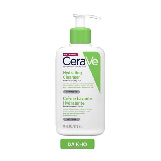 Sữa rửa mặt Cerave dành cho da dầu mụn da khô và da thường 236ml