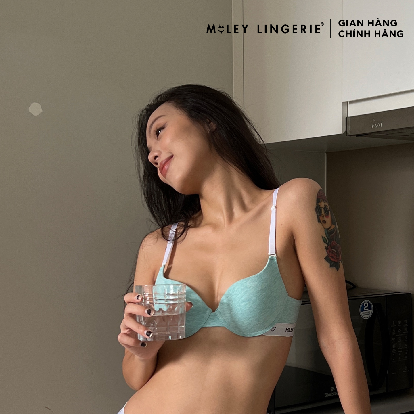 Áo Ngực Nữ Có Gọng Mút Vừa Nâng Ngực Nhẹ 4 Chiều-Melange Sporty Chic - BRC07002