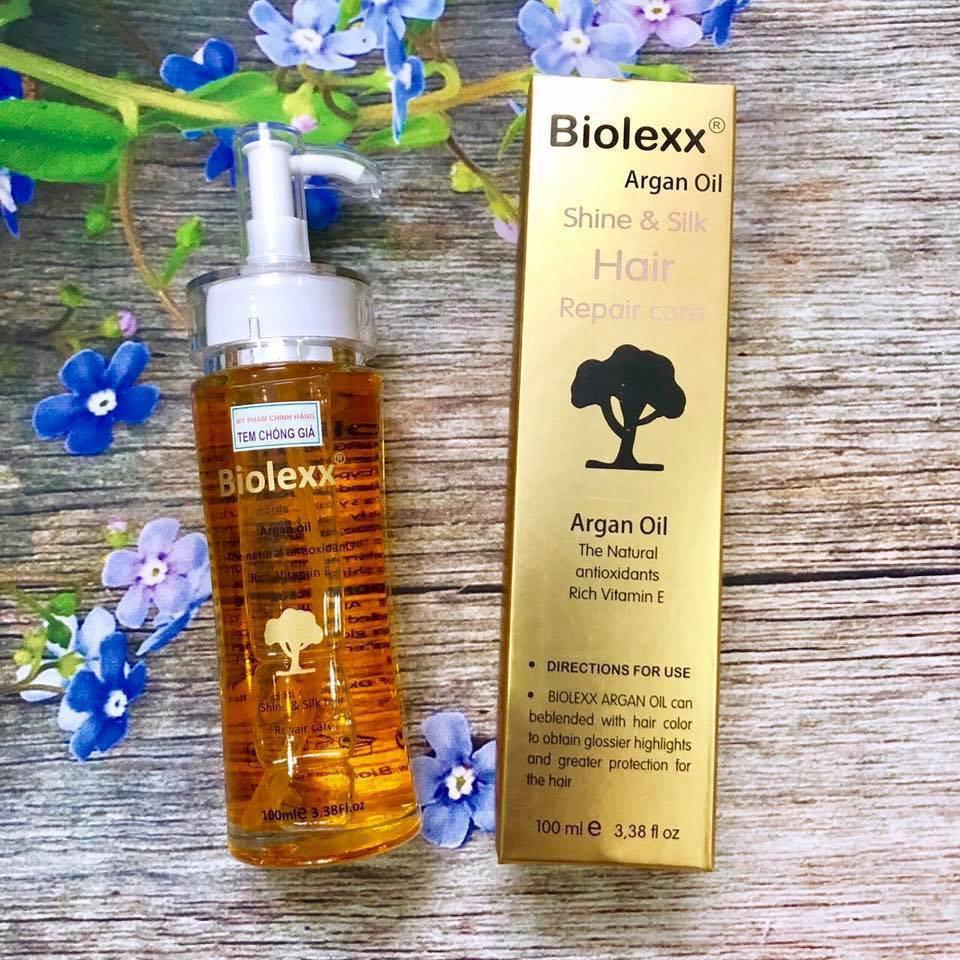 TINH DẦU DƯỠNG BÓNG PHỤC HỒI TÓC BIOLEXX ARGAN OIL chính hãƞg ITALY 100ML + Gội xả gói Karseell 15ml