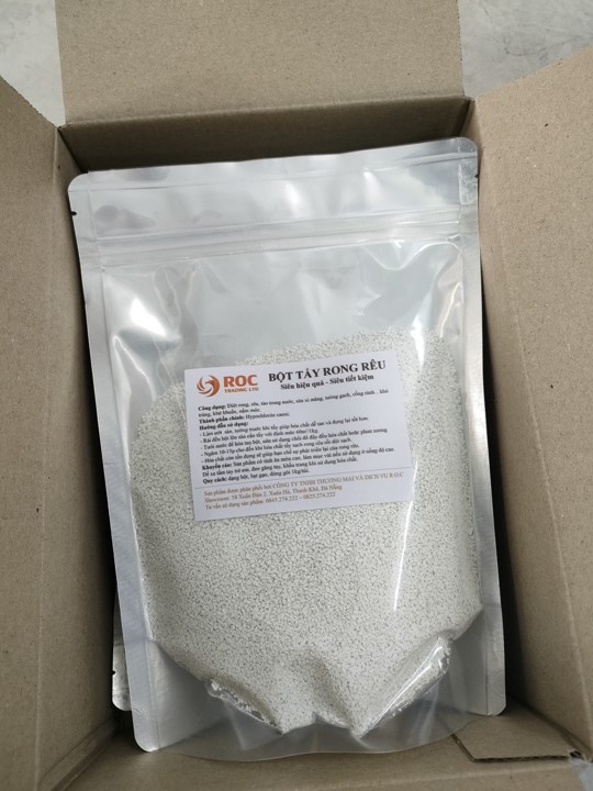 Bột tẩy rong rêu cho sân xi măng,sân gạch vỉa hè hiệu quả 1gói 450g-500g