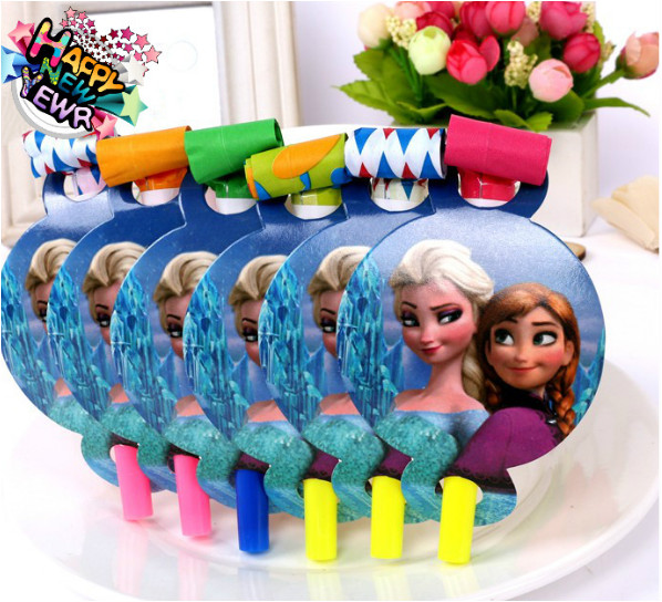 Sét trang trí sinh nhật 16 món  đầy đủ cho bé gái chủ đề công chúa ELSA