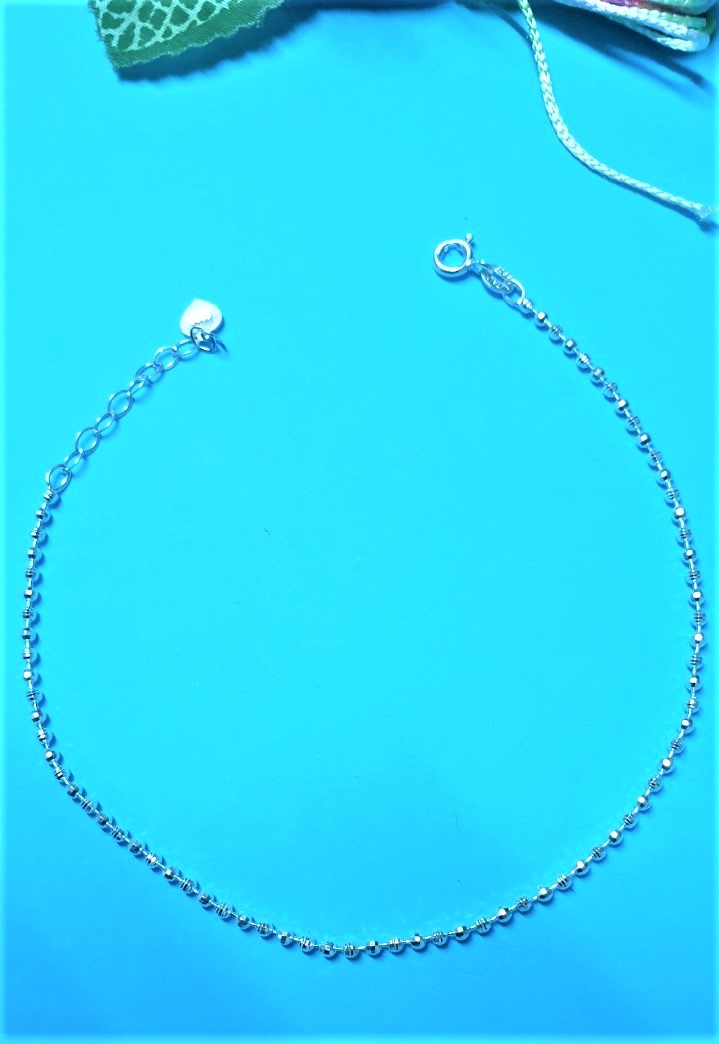 LẮC CHÂN BẠC NgọcHY - Bi Bạc 3mm