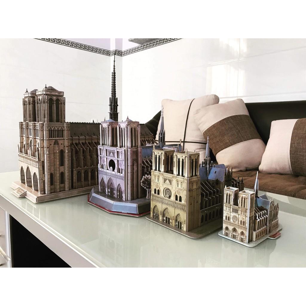 Mô hình giấy 3D - Nhà Thờ Đức Bà Paris C242h