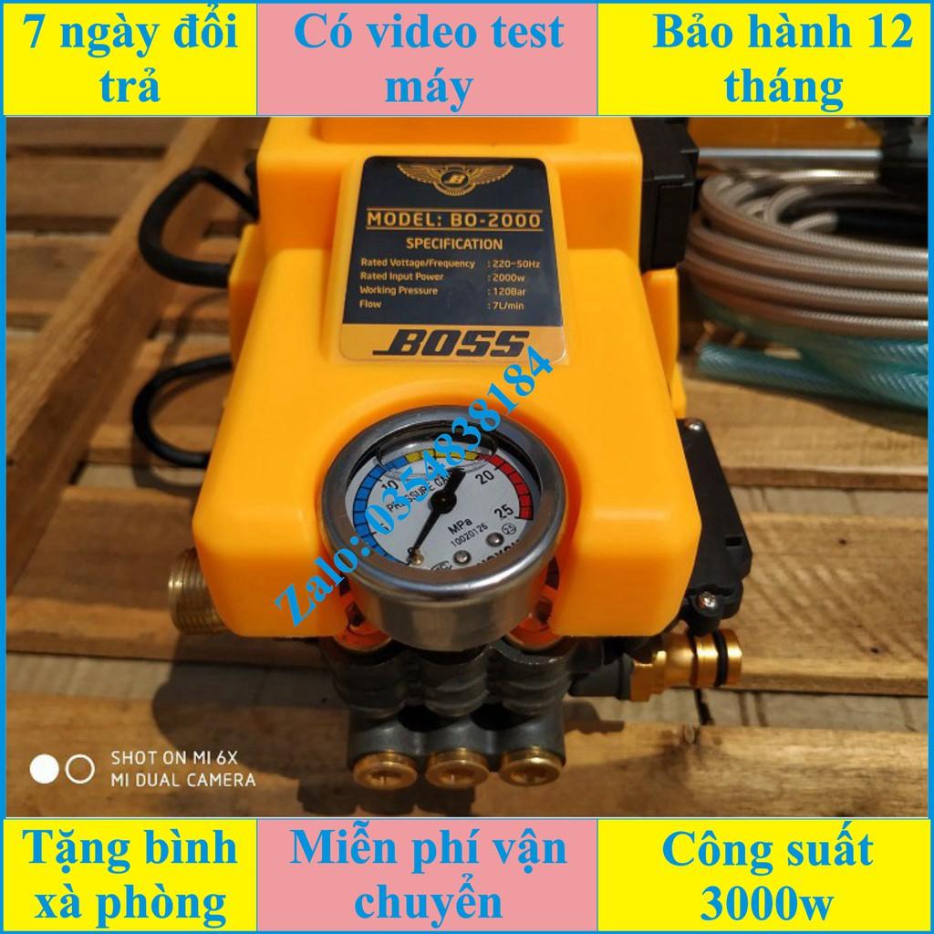 Máy rửa xe BOSS 3000W 120bar 7L/min hiệu năng cực tốt