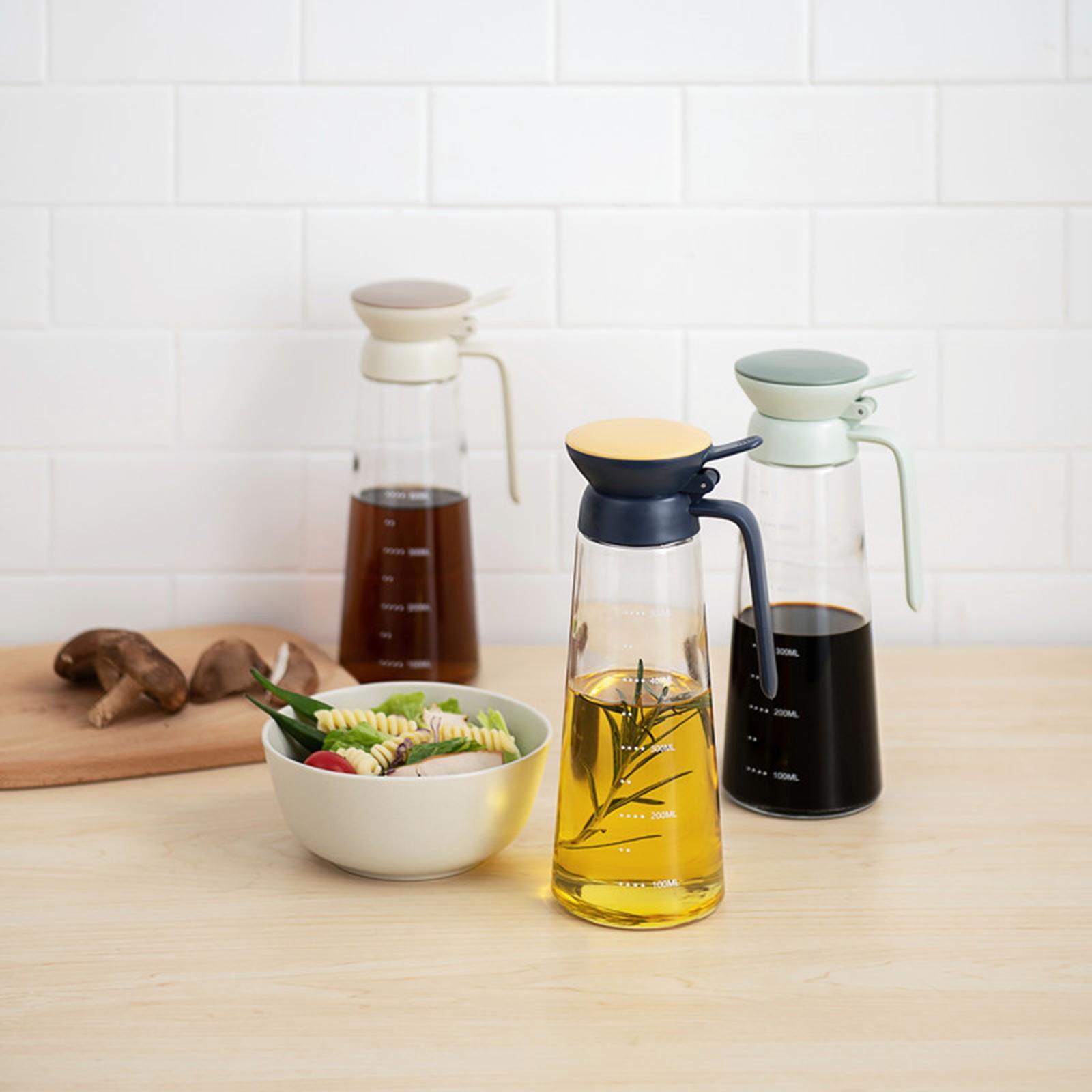 Olive Oil Dispenser Bottle 600ml Oil Vinegar Dispensers for Sauce Home