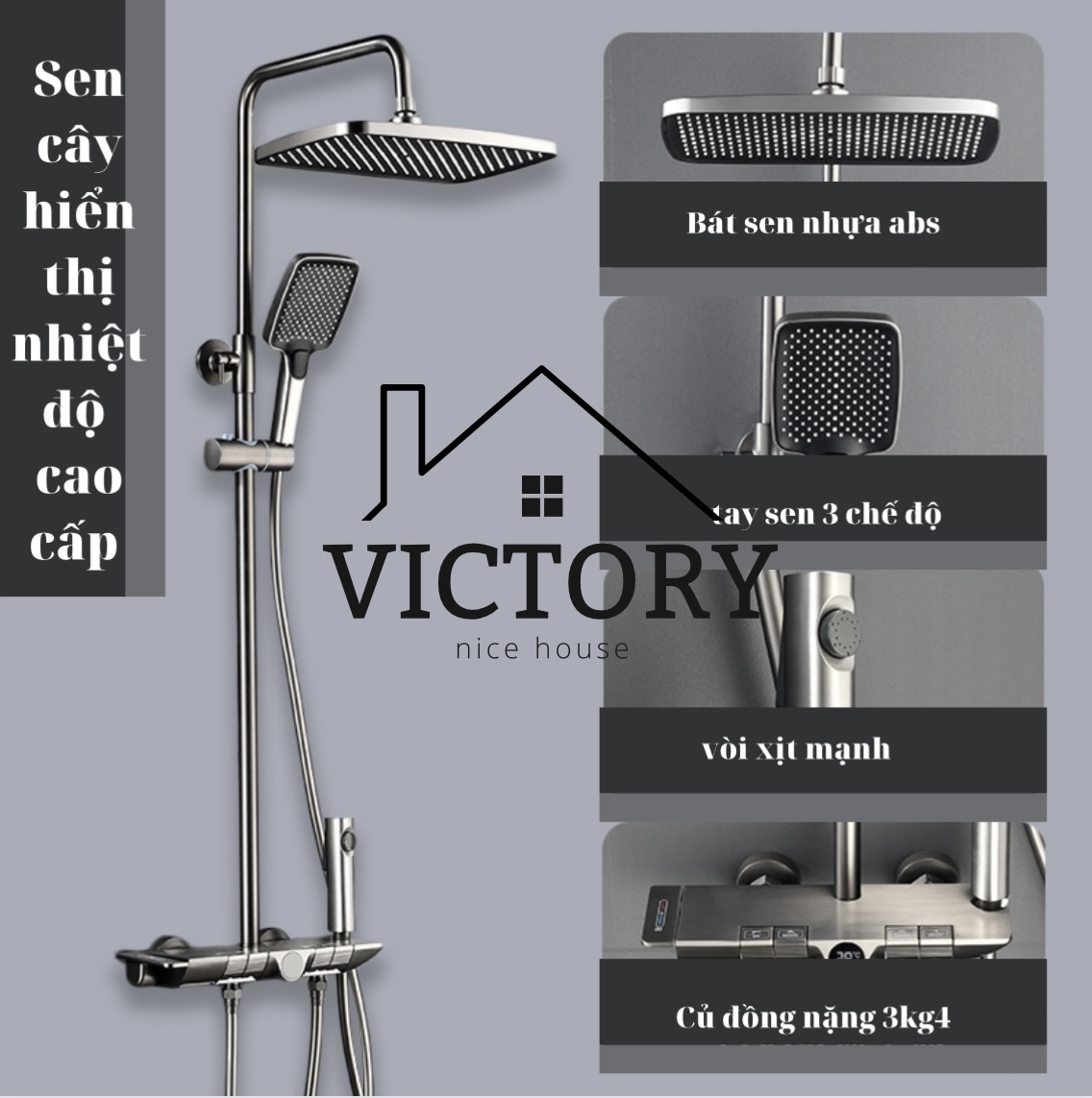 Sen cây phím đàn hiển thị nhiệt độ Victory