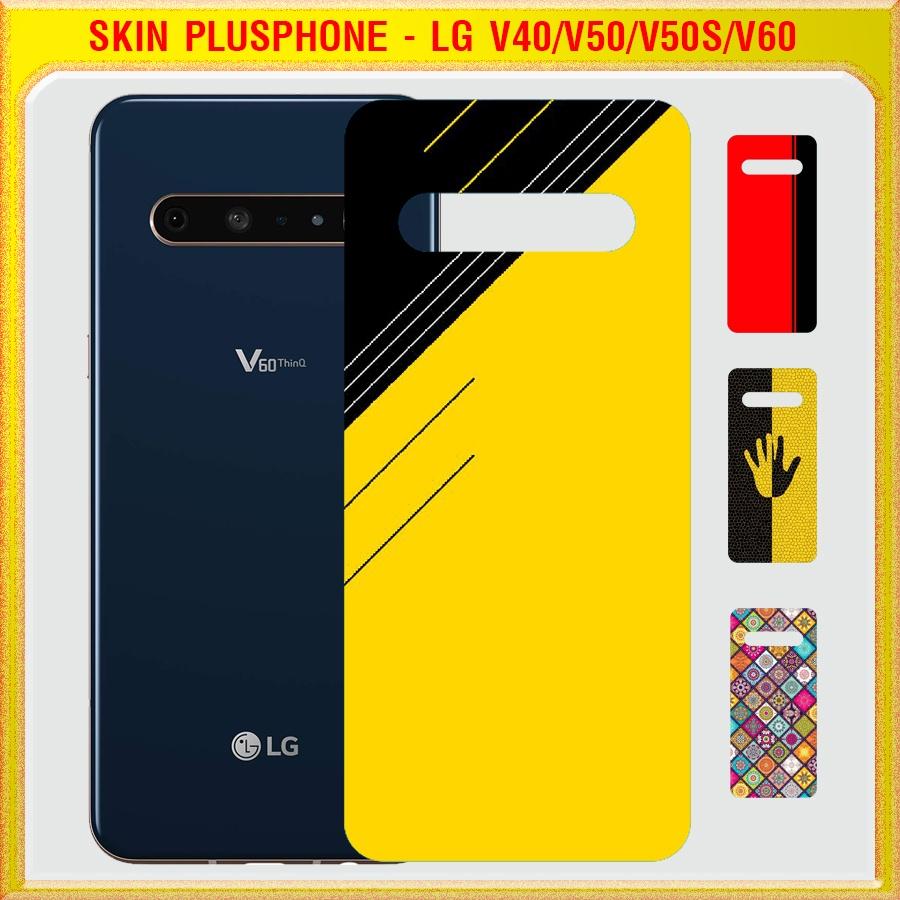 Dán Skin cho điện thoại LG V40, V50, V50s, V60 thinQ in phối màu