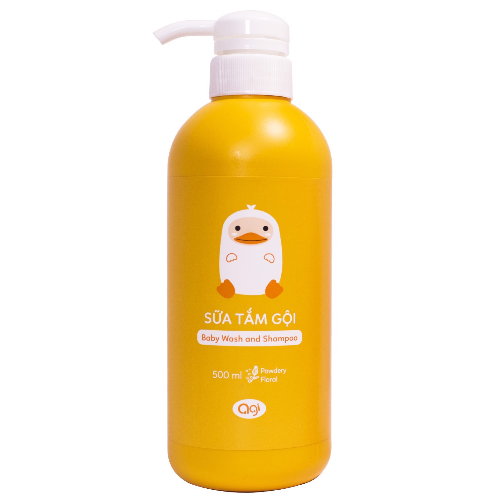 Sữa Tắm Gội AGI 500ml - Hương Phấn Baby