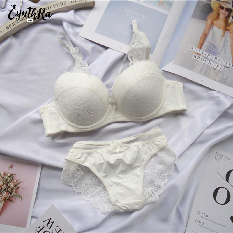CYNTHRA Quần Lót Cho Phụ Nữ Ren Đẩy Lên Áo Bralette Phần Thoáng Khí Nữ Lớn Bộ Đồ Lót Plus Kích Thước Áo Lót Nữ Bra