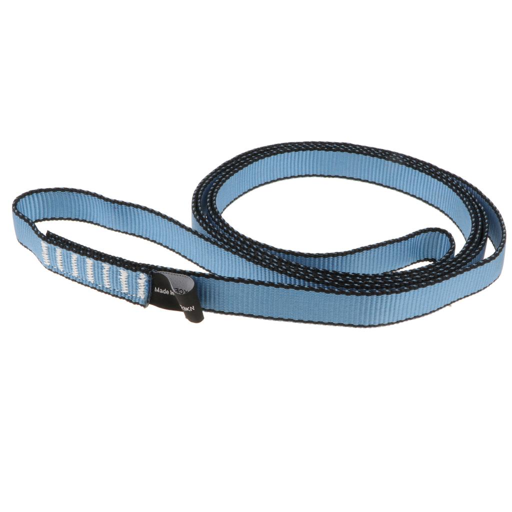 23KN Rope Runner Webbing Sling Flat Strap Belt for Mountaineering Rock Climbing Caving Rappelling Rescue Engineering