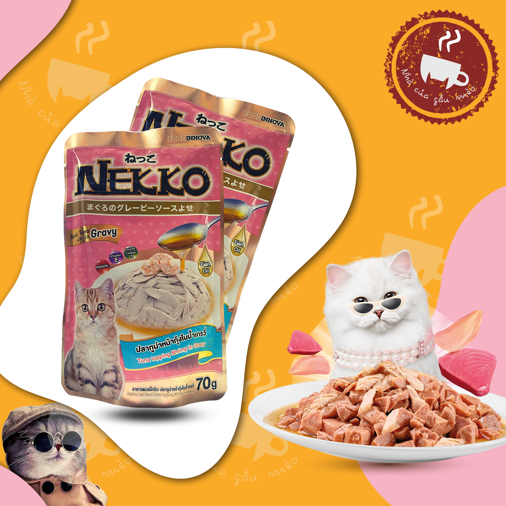 Pate cho mèo NEKKO GRAVY 70g