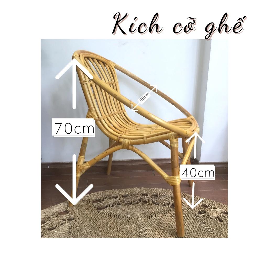 (Combo siêu tiết kiệm) Bộ bàn ghế mây sò cao cấp kết hợp bàn mây, phù hợp làm quán Cafe / ban công gia đình / Homestay