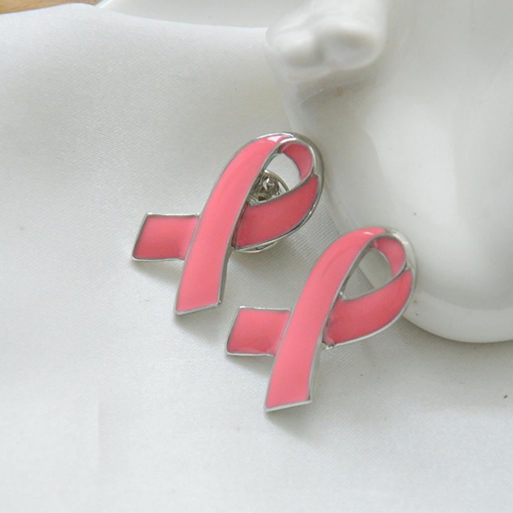 4X Elegant Brooch Cancer Awareness Shirt Pin Badge Enamel Brooch Pins Corsage