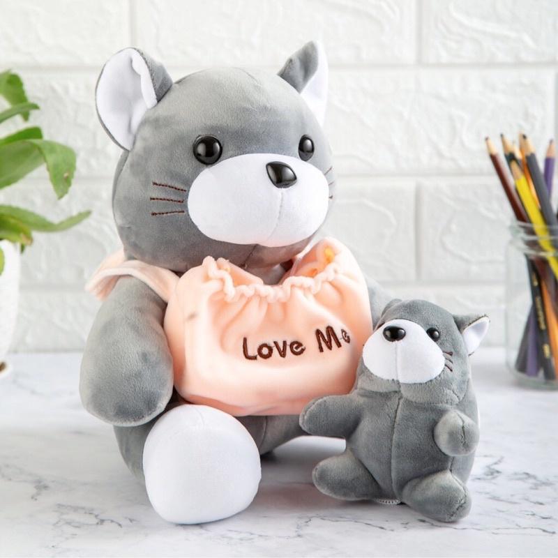 Thú bông chuột địu con sz 35cm