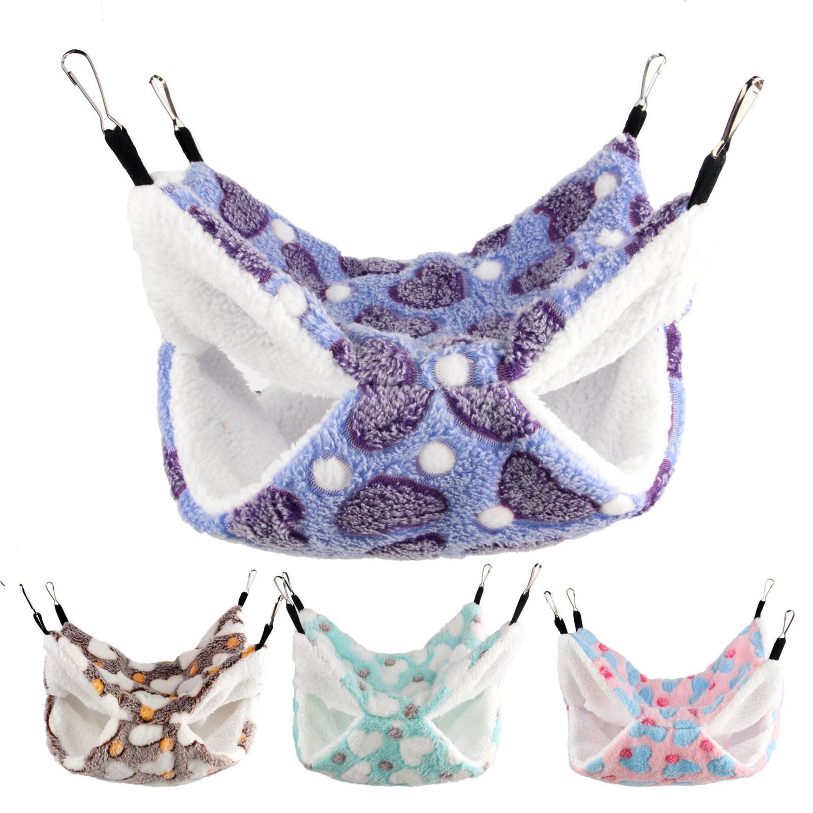 Hamster Hammock Bed Hanging Cage Accessories for Small Animals Ferret Parrot