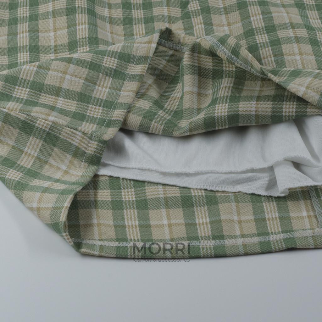 Set Đồ Nữ - Set Croptop Áo Trễ Vai Lưng Thun Phối Chân Váy Có Lót Trong Siêu Xinh