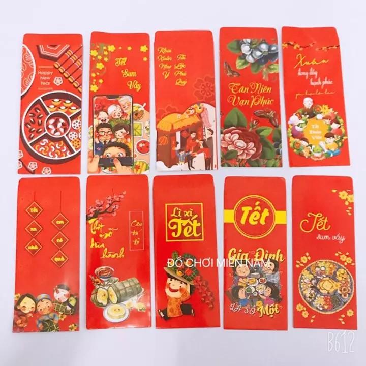 Combo 50 Bao Lì Xì Giấy Tết 2022