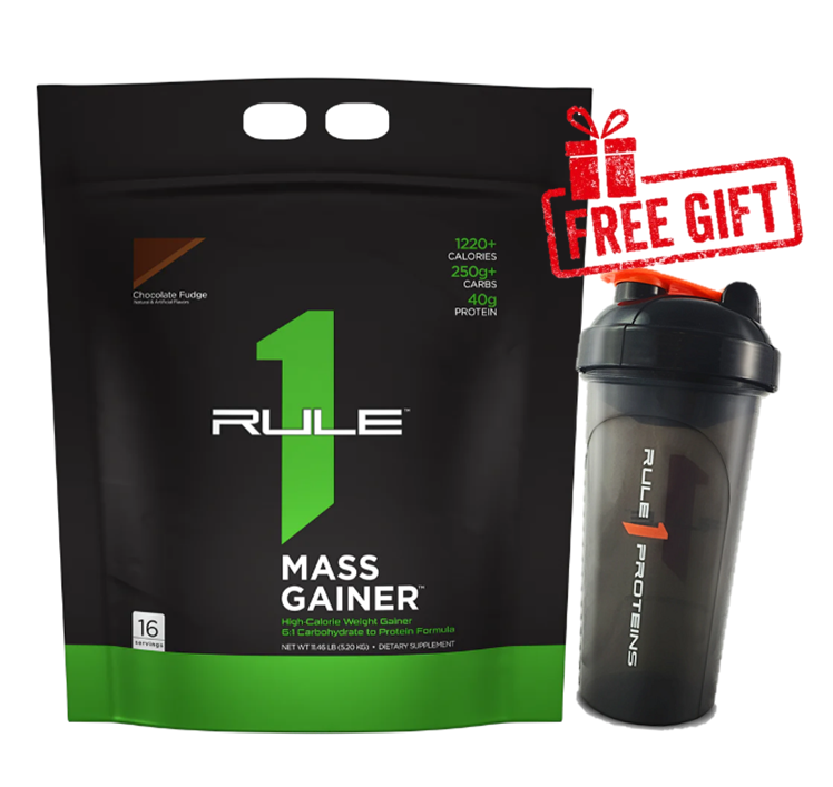 Hình ảnh Mass Gainer Sữa tăng cân Rule 1 Mass Gainer 5.2kg tặng Rule 1 Shaker